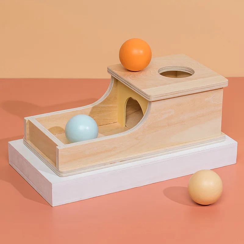 Montessori Wooden Object Permanence Box