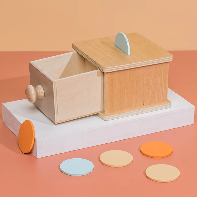 Montessori Wooden Object Permanence Box
