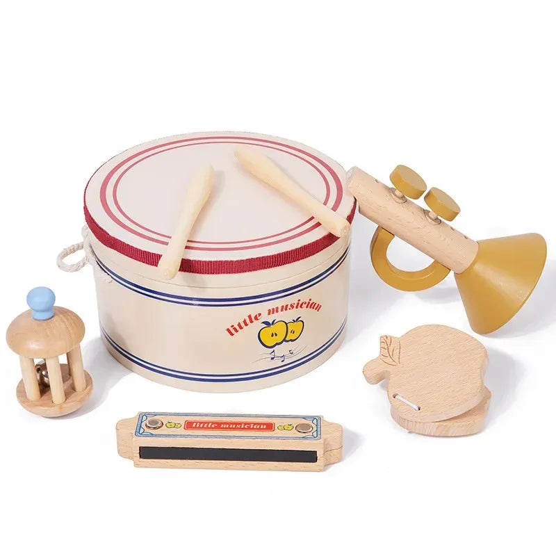 Wooden Xylophone Drum Set for Toddler