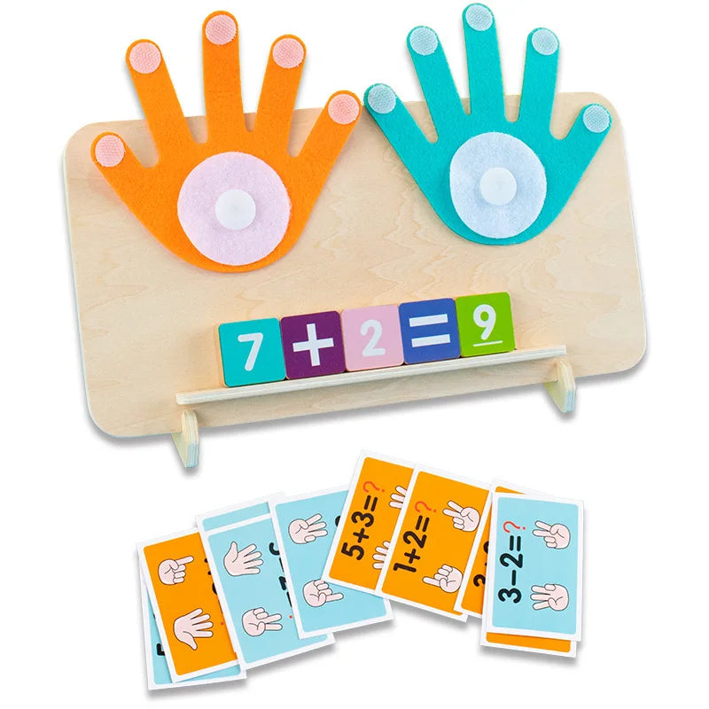 Wooden Finger Numbers Math Toy