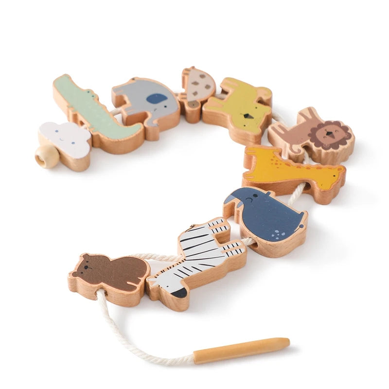 Montessori Animal Threading Toys