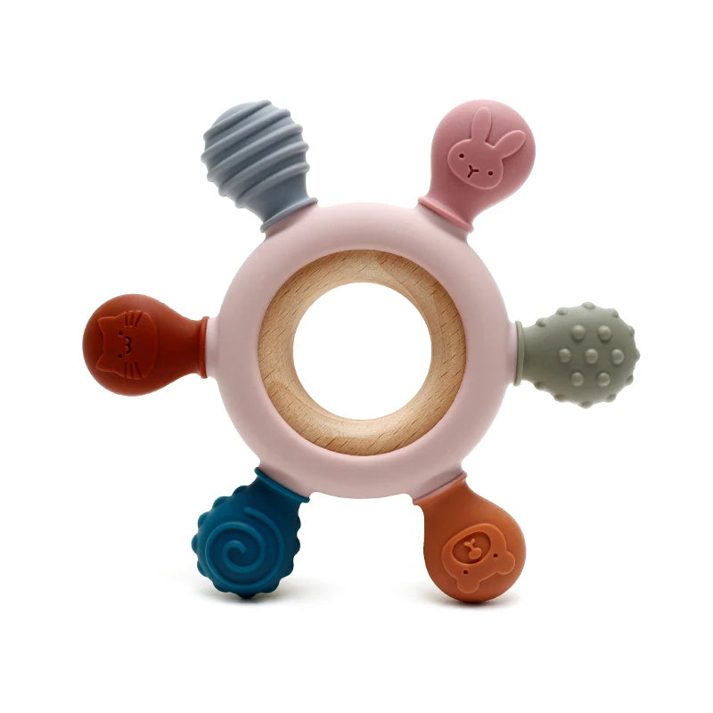 Teething Toy with Wooden Ring