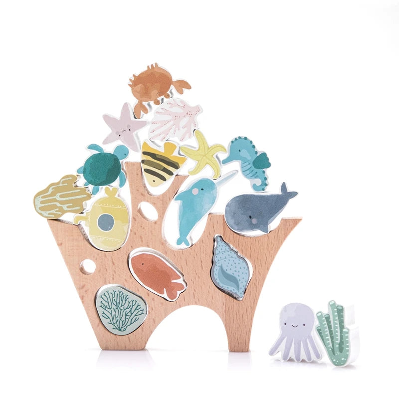 Wooden Ocean Stacking Toys