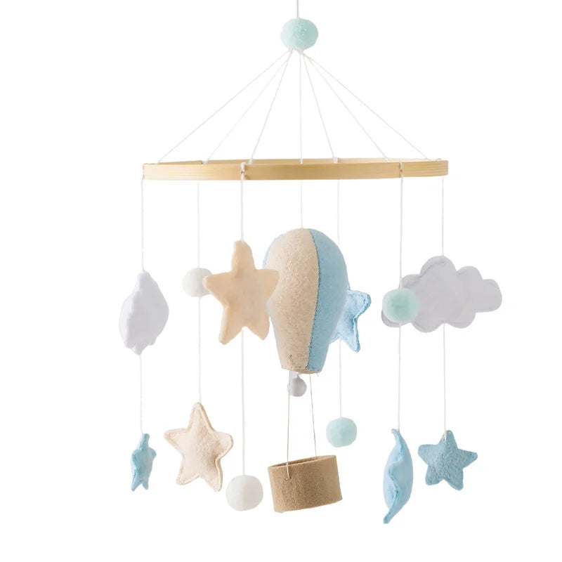 Baby Crib Mobile Wooden Bed Bell