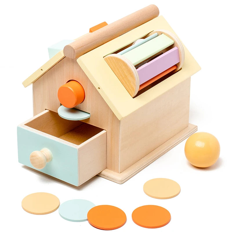 Montessori Wooden Object Permanence Box